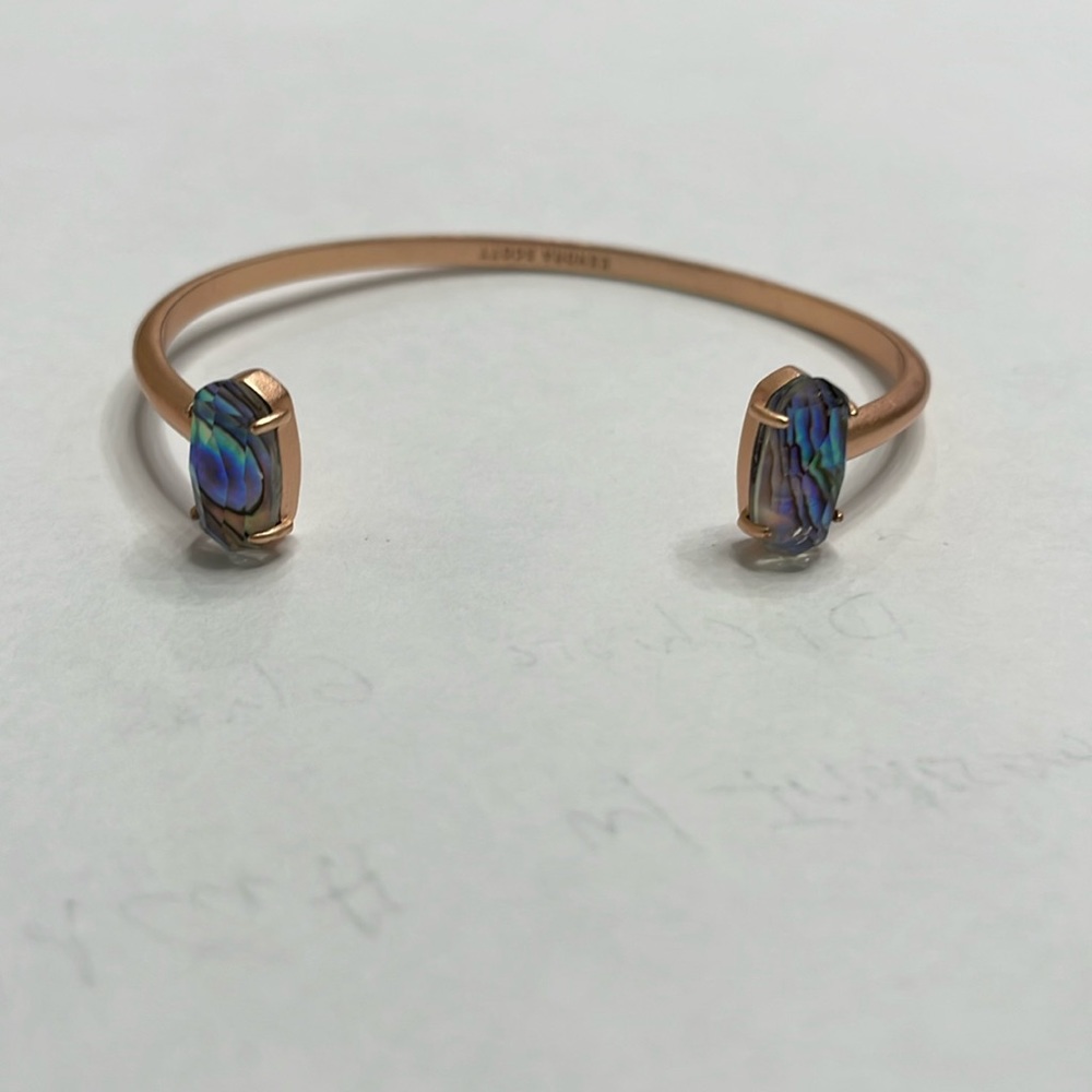 Kendra Scott Edie Rose Gold Cuff with Dichroic Glass